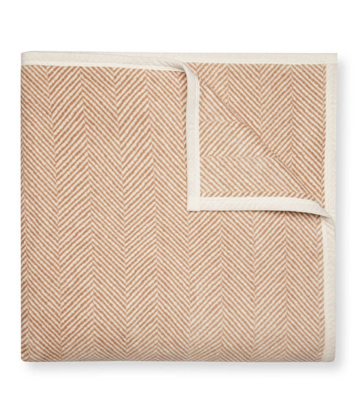 ChappyWrap - Harborview Herringbone Tan Blanket: Midi