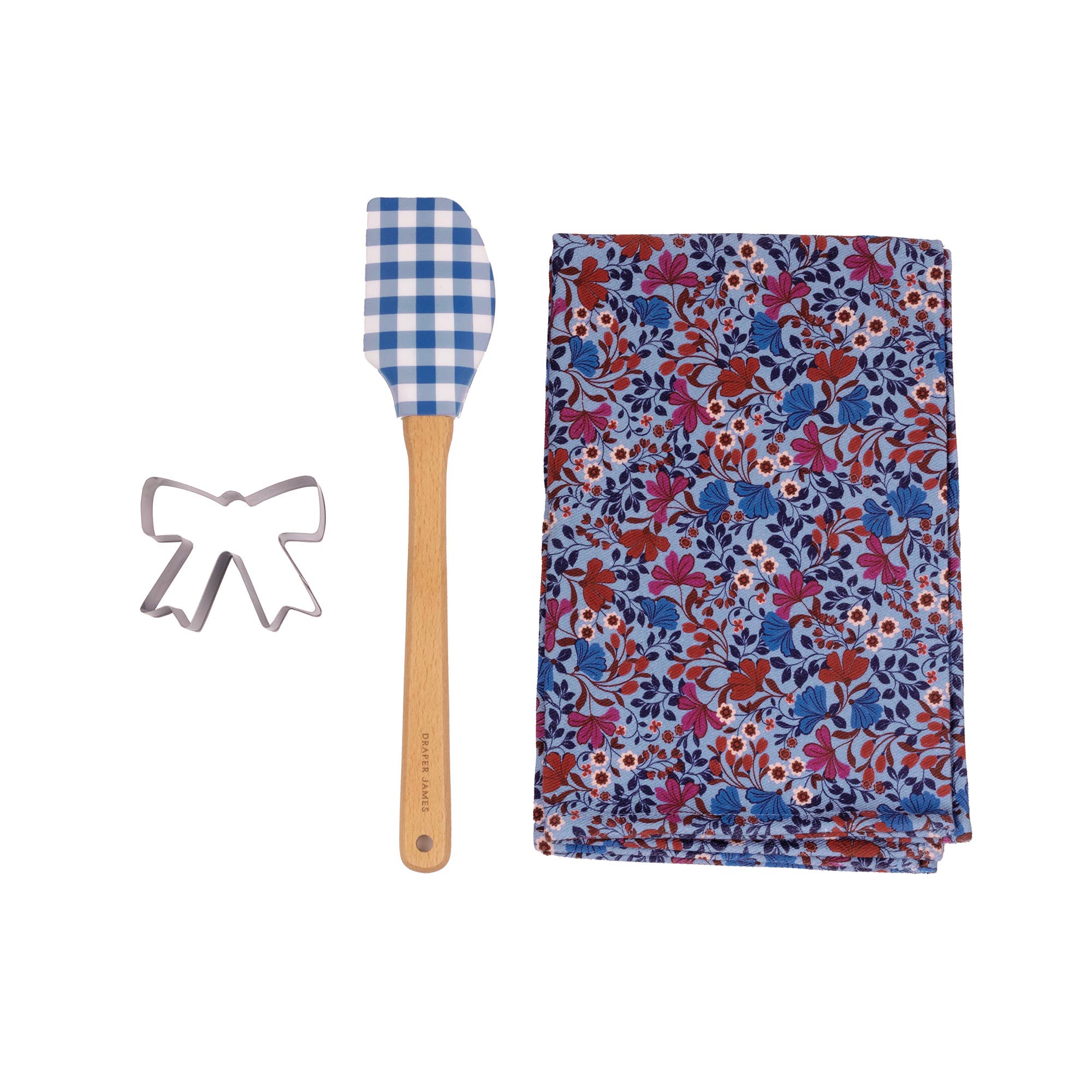 Draper James Tea Towel Gift Set, Coneflower Forever Blue