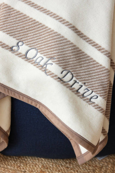 ChappyWrap - Dockside Stripe Sepia Blanket: Original