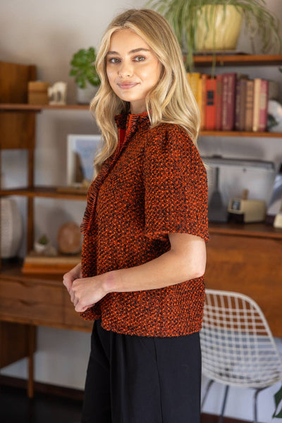 Aubie Tweed Top