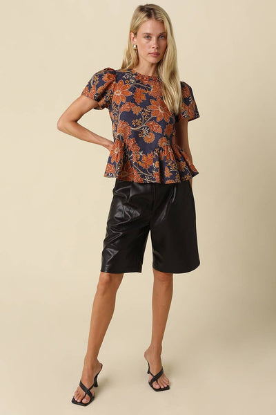 Camila Floral Peplum Blouse