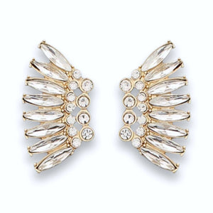 Crystal Marquis Wing Earrings