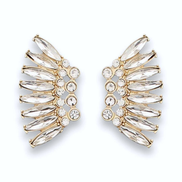 Crystal Marquis Wing Earrings