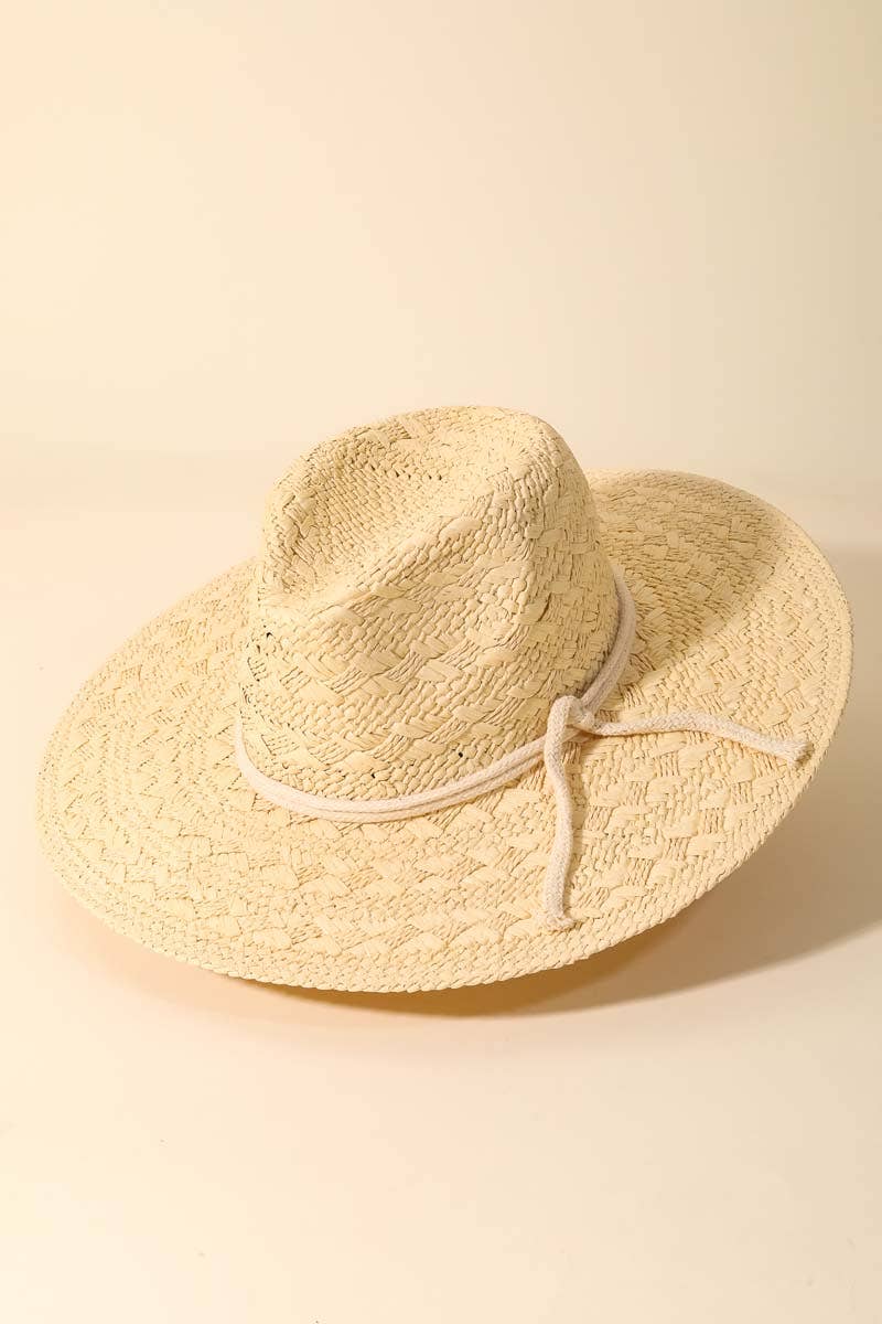 Light Tan Straw Sun Hat