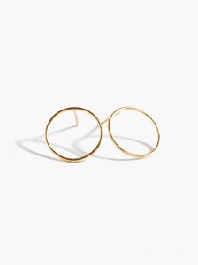 ABLE Hammered Circle Earrings