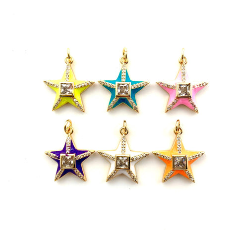 Enamel Star Charm