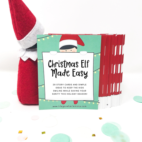 “Christmas Elf Made Easy" Cards