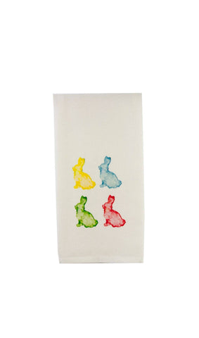Technicolor Bunnies Towel