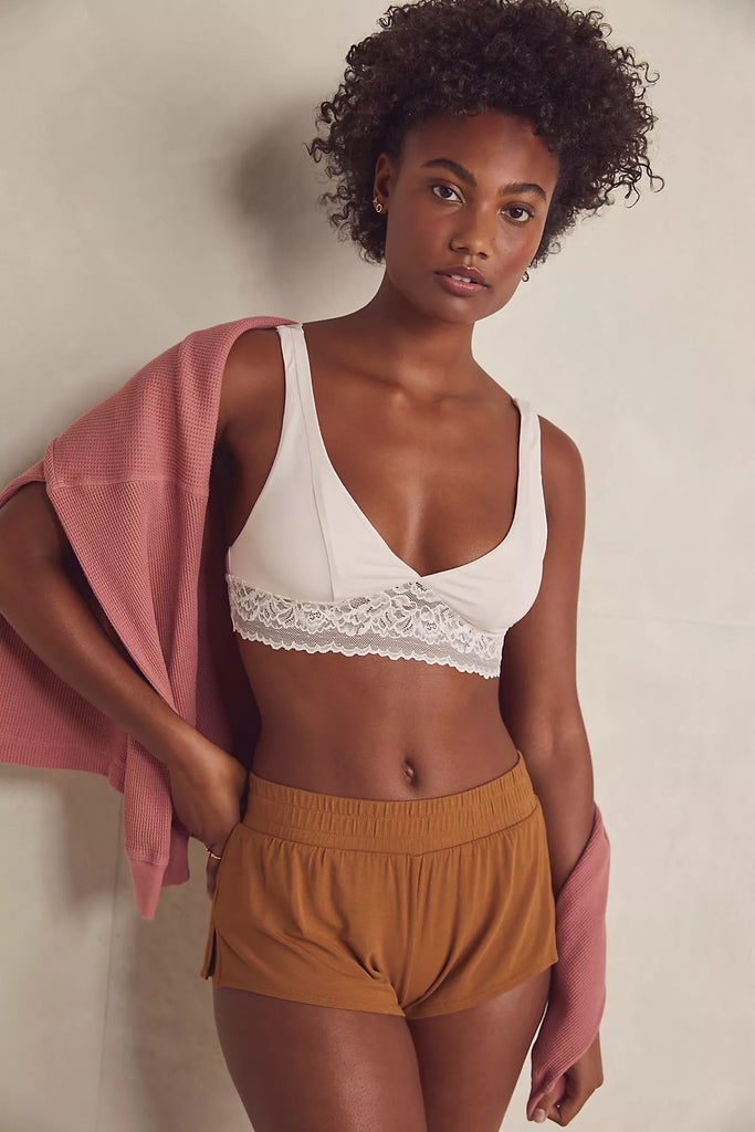 Free People Essential Longline Bralette :: Ivory – Town & Country